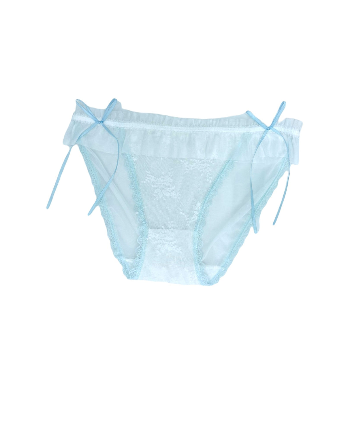 Milanblocks Coquette Ruffled Lace Panties with Bow Ties-3