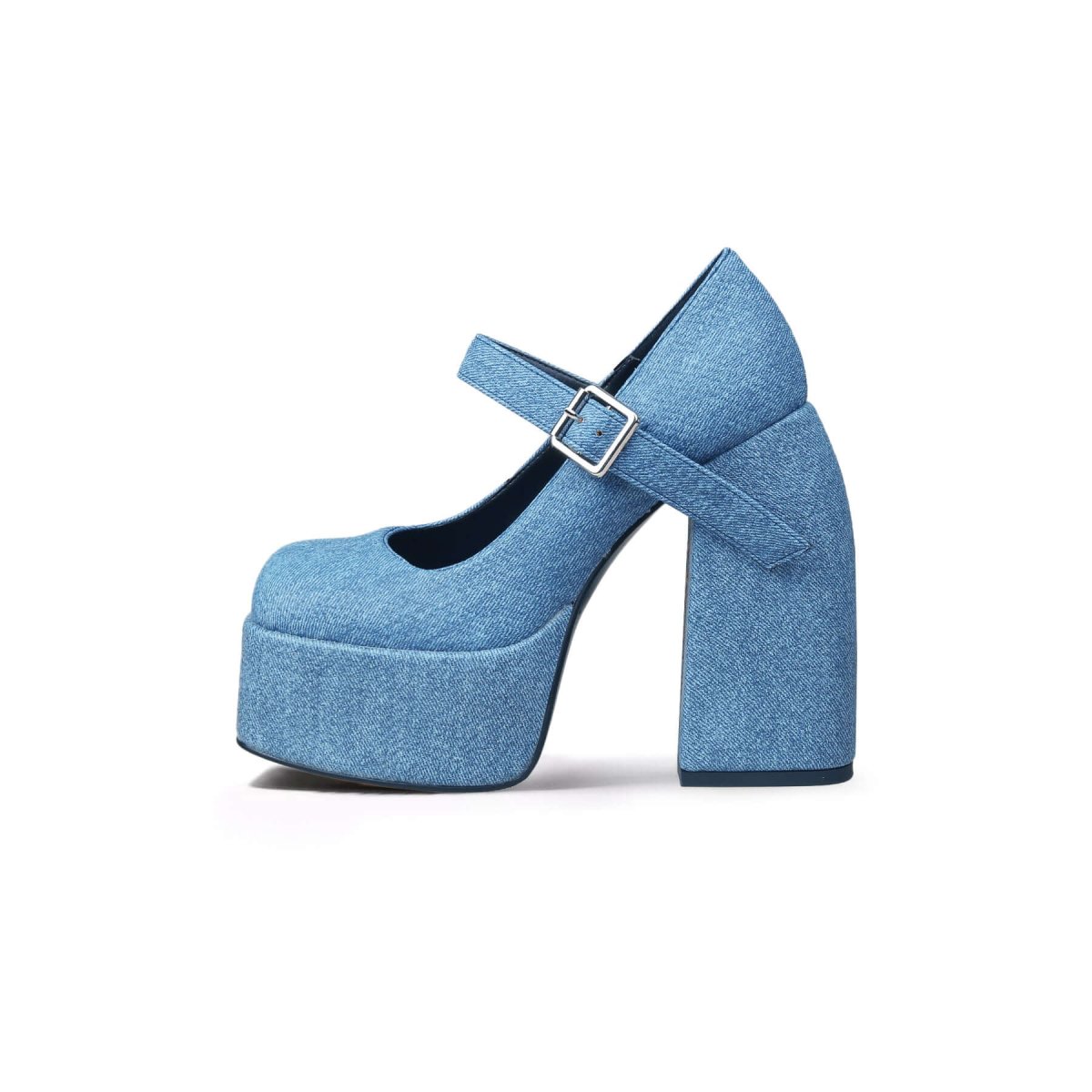 Platform-Heel Mary Jane Pumps-5